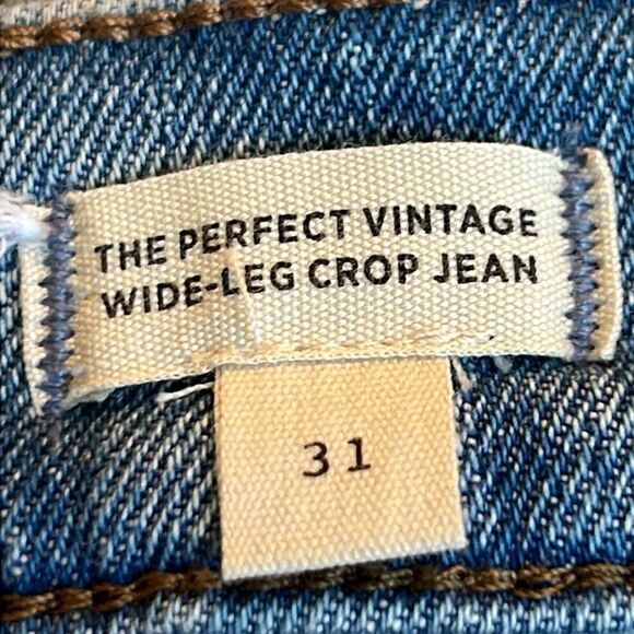 NWT Madewell Jeans The Perfect Vintage Wide-Leg Crop 31 - Picture 8 of 16